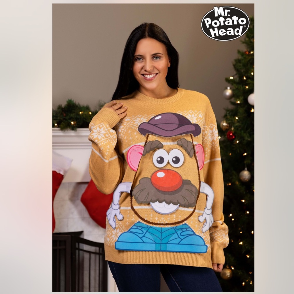 NWT Unisex- Mr. Potato Head Sweater with Customizable Look -XS